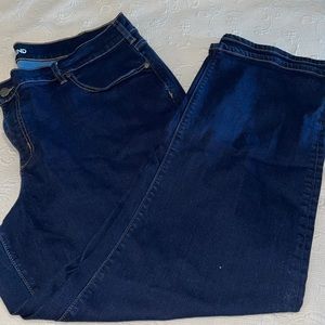 Lands End High Rise Straight Jeans
